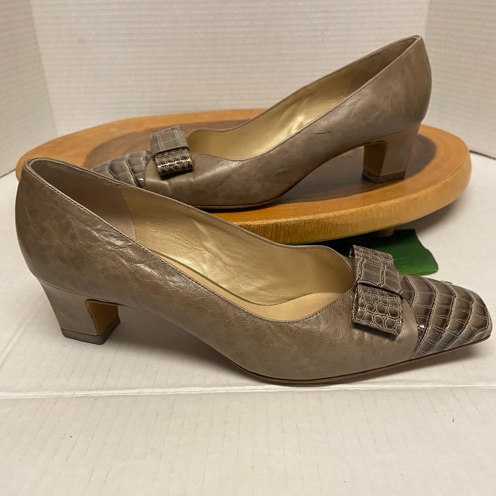 Peter Kaiser Reptile Bow Toes Heels